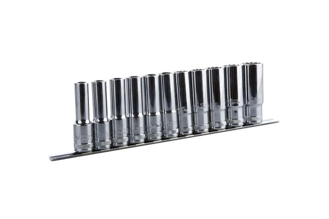 Длинные головки 1/2" 78 мм, комплект 11шт BOXO