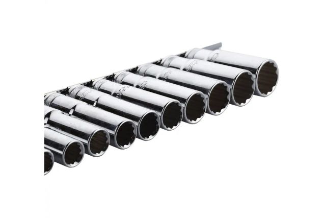 Длинные головки 1/2" 78 мм, комплект 11шт BOXO