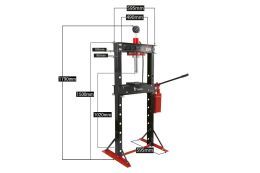 Прес гідравлічний з подвійним насосом 20 т REDATS H-370