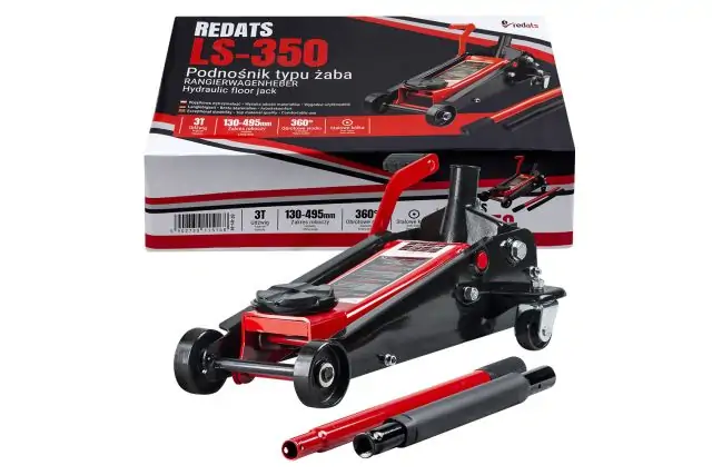 Підкатний гідравлічний домкрат 3 т зі швидким підйомом (ножний насос) REDATS LS-350 10