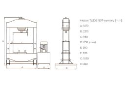 Пресс гидравлический METCOR 100 т