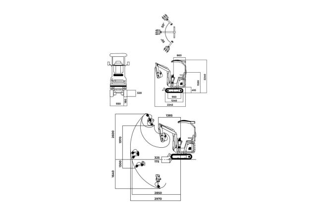 Міні-екскаватор Zipper ZI-MBG1000D