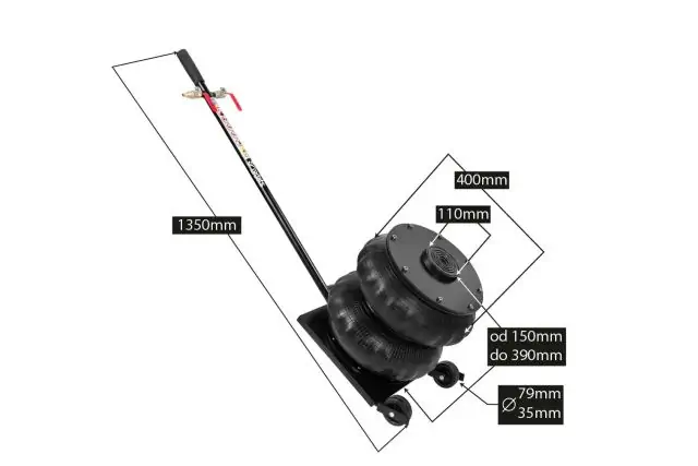 Пневматический домкрат 8 т REDATS 10