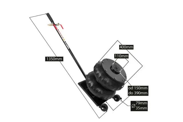 Пневматичний домкрат 8 т REDATS + кріплення 3 см 12