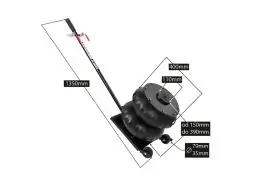 Пневматичний домкрат 8 т REDATS + кріплення 3 см 12