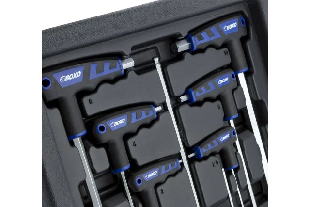 Ключи шестигранные Т-типа BOXO 8шт