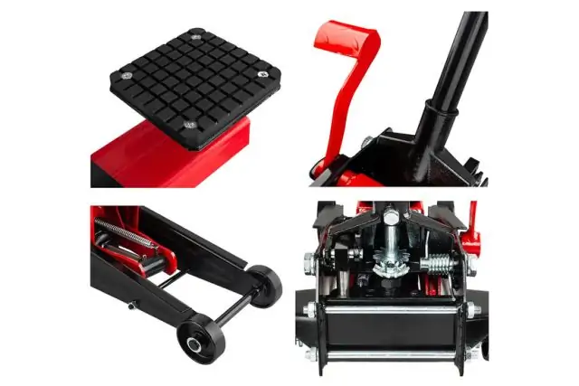  Подкатный гидравлический домкрат 3 т с адаптером REDATS LS-350 8