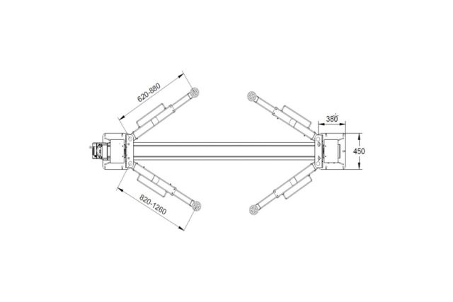 Автоматический двухколонный подъемник REDATS L-220