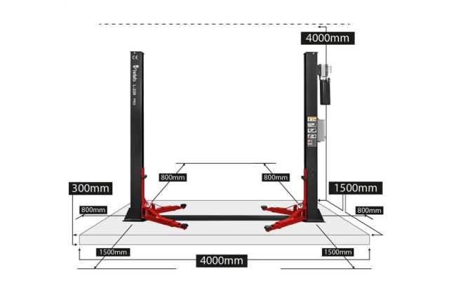 Автоматичний двоколонний підйомник REDATS L-220...