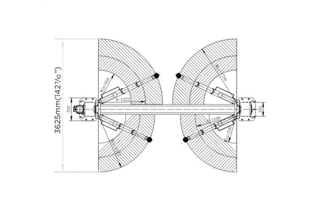 Автоматичний двоколонний підйомник REDATS L-280