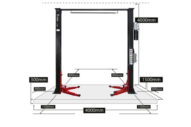 Автоматический двухколонный подъемник REDATS L-260