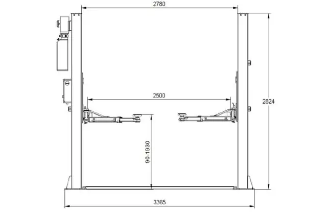 Автоматический двухколонный подъемник REDATS L-220R 9