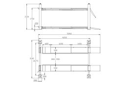 Напівавтоматичний чотириколонний підйомник REDATS L-420
