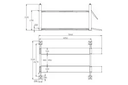 Полуавтоматический четырехколонный подъемник REDATS L-400 9