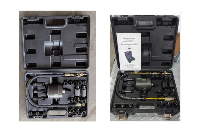 Пневматичний знімач форсунок з адаптерами Bass...