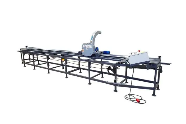 Односторонний обрезной станок с удлиненной станиной Trak-Met PF-1 1