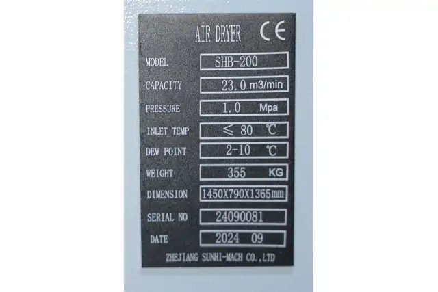 Осушитель сжатого воздуха Mast SHB-200 (10 Бар) 9