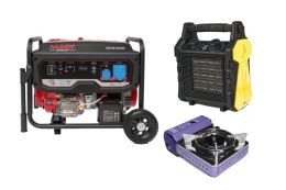 Бензиновый генератор MAST GROUP RD9500E + газовая плитка Orcamp CK-506 + электрический обогреватель GEKO 80405