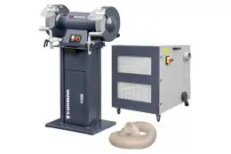 Дводискова шліфувальна машина CORMAK M300S з підставкою та витяжкою MDC1500 400V 1