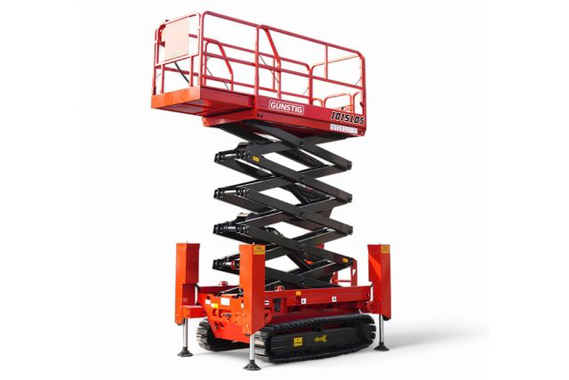 Електричний гусеничний ножичний підйомник...