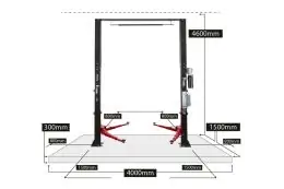 Автоматичний двостійковий підйомник REDATS L-265 14