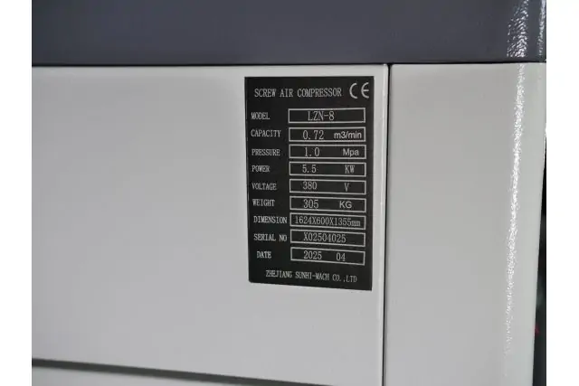 Винтовой компрессор Mast LZN-8 COMBO inverter (осушитель + ресивер 300 л, двигатель на постоянных магнитах) 9