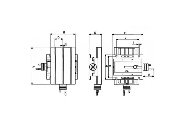 Поперечний стіл 185х100 CORMAK KP201