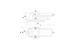Тиски станочные ротационные 160 мм 5