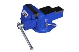 Тиски настольные в комплекте с поворотной плитой Holzmann WBS 100N 1