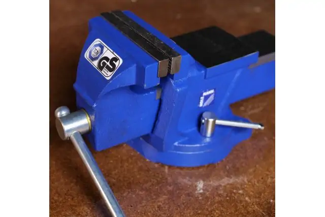 Тиски настольные в комплекте с поворотной плитой Holzmann WBS 100N 7