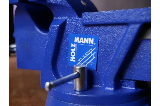 Тиски настольные в комплекте с поворотной плитой Holzmann WBS 125N 6