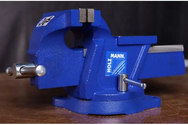 Тиски настольные в комплекте с поворотной плитой Holzmann WBS 125N 8