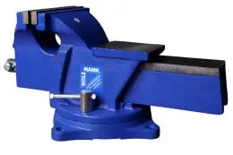 Тиски настольные в комплекте с поворотной плитой Holzmann WBS 150N 1