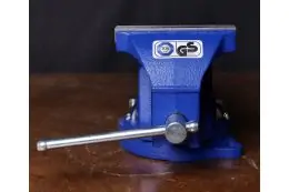 Лещата настільні у комплекті з поворотною плитою Holzmann WBS 150N 8