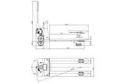 Тележка подъемная гидравлическая (Рокла) Holzmann HUB 25KG 4