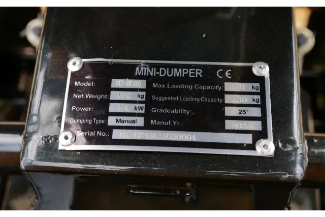 Гусеничный мини-самосвал MAST Bautechnik MT-MD350 21