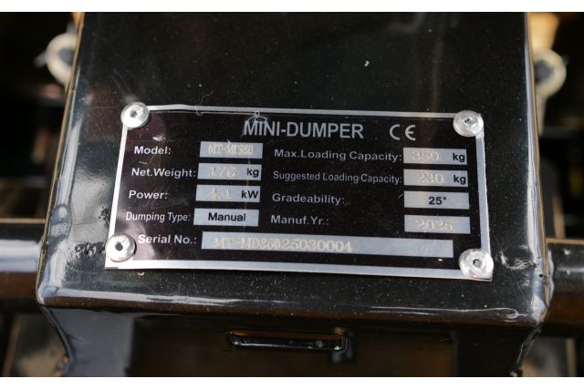 Гусеничный мини-самосвал MAST Bautechnik MT-MD350