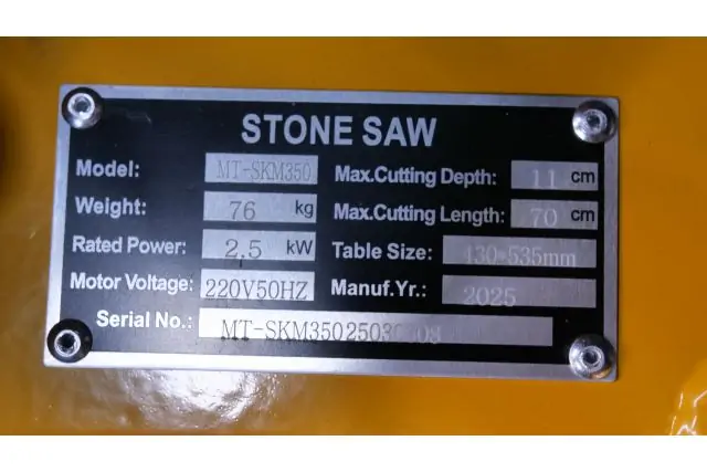 Каменерізний верстат MAST Bautechnik MT-SKM350 8