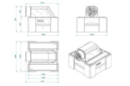 Сварочный вытяжной колпак с вентилятором GPPH IQ Air Flow 1000x1000 мм