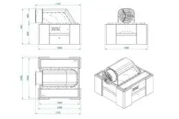 Зварювальний витяжний ковпак з вентилятором GPPH IQ Air Flow 1000x1000 мм 2