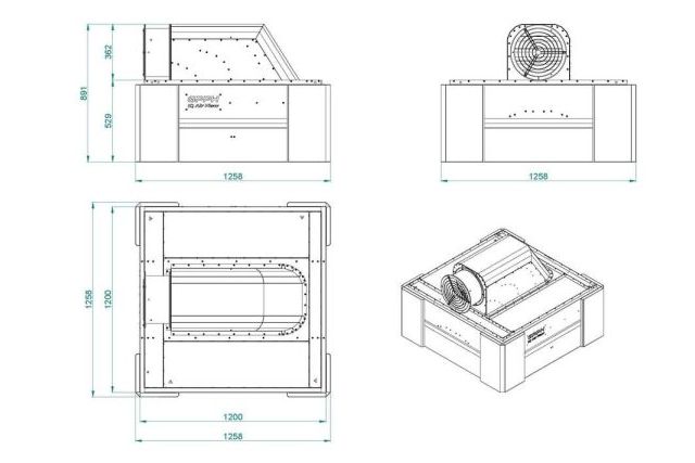 Зварювальний витяжний ковпак з вентилятором...
