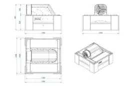 Зварювальний витяжний ковпак з вентилятором GPPH IQ Air Flow 1200x1200 мм 2