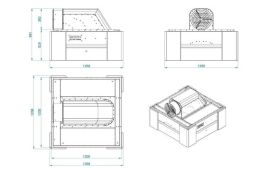 Зварювальний витяжний ковпак з вентилятором GPPH IQ Air Flow 1200x1200 мм