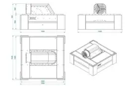 Зварювальний витяжний ковпак з вентилятором GPPH IQ Air Flow 1500x1480 мм 2