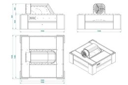 Зварювальний витяжний ковпак з вентилятором GPPH IQ Air Flow 1500x1480 мм