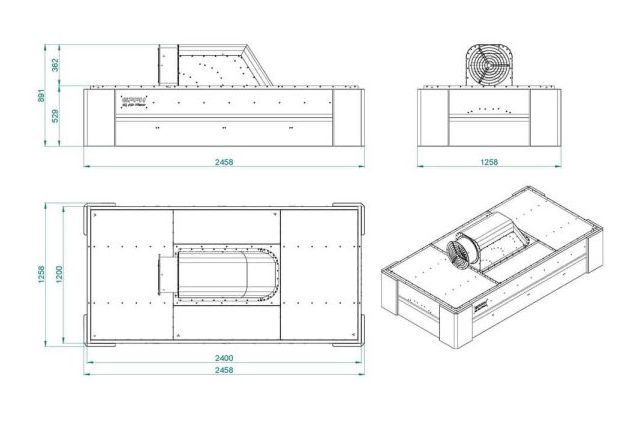 Зварювальний витяжний ковпак з вентилятором...