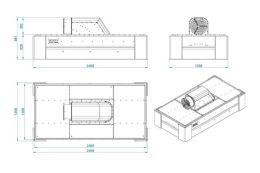 Сварочный вытяжной колпак с вентилятором GPPH IQ Air Flow 2400x1200 мм