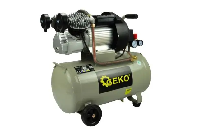 Двухпоршневой масляний компресор Geko G80305 2