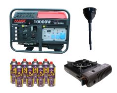 Бензиновый генератор MAST GROUP YH13000 + газовая плитка...