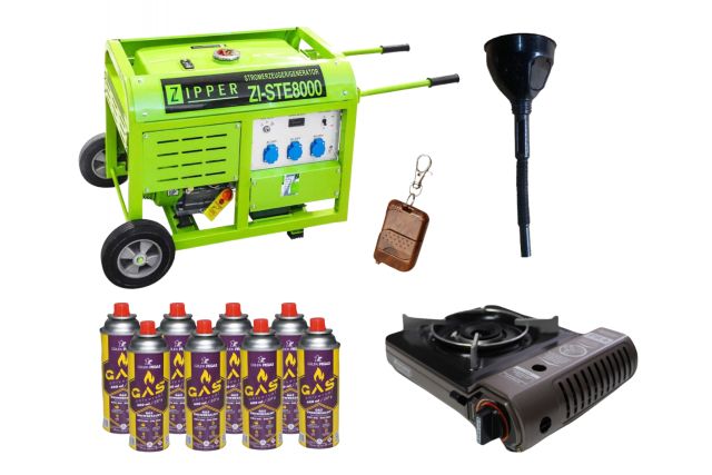 Бензиновый генератор Zipper ZI-STE8000 +...